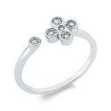 Ring 18 kt WG, 6 Brill. 0,18 ct, TW-si