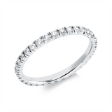 Ring 18 kt WG, 33 Brill. 0,48 ct, TW-si