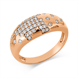 Ring 18 kt RG, 53 Brill. 0,39 ct, F-vsi