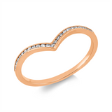 Ring 18 kt RG, 25 Dia. 0,11 ct, TW-si