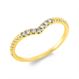 Ring 18 kt GG, 7 Dia. 0,10 ct, TW-si
