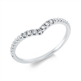 Ring 18 kt WG, 7 Brill. 0,10 ct, TW-si