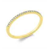 Ring 18 kt GG, 21 Brill. 0,09 ct, TW-si