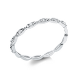 Ring 18 kt WG, 21 Brill. 0,12 ct, F-si