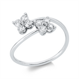 Ring 18 kt WG, 10 Brill. 0,41 ct, TW-vsi/si