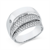 Ring 18 kt WG, 78 Brill. 0,67 ct, TW-vsi