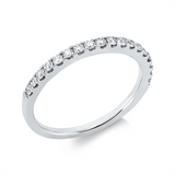 Ring 18 kt WG, 18 Brill. 0,33 ct, TW-si
