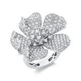 Ring 18 kt WG, 323 Brill. 3,89 ct, TW-vsi