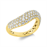 Ring 18 kt GG, 84 Brill. 0,97 ct, TW-vsi
