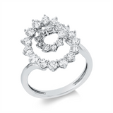 Ring 18 kt WG, 25 Brill. 1,16 ct, TW-vsi