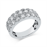 Ring 18 kt WG, 6 Brill. 0,07 ct, 16 Brill. 1,99 ct, TW-si, 2 Brill. 0,31 ct, TW-si, 20 Brill. 0,08 ct, TW-si