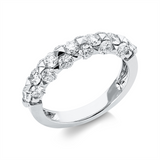 Ring 18 kt WG, 7 Brill. 0,70 ct, TW-si, 12 Brill. 1,06 ct, TW-si