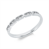 Ring 18 kt WG, 15 Brill. 0,15 ct, I-si/pi
