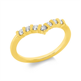 Ring 18 kt GG, 7 Brill. 0,21 ct, TW-si