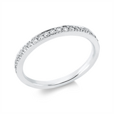 Ring 18 kt WG, 20 Brill. 0,24 ct, TW-si