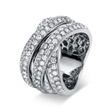 Ring 18 kt WG, 120 Brill. 2,46 ct, TW-vsi