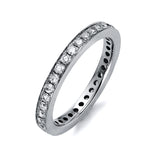Ring 14 kt WG, 35 Brill. 0,75 ct, TW-si