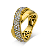 Ring 18 kt GG, 75 Brill. 0,85 ct, TW-vsi