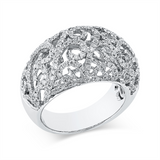 ABVERKAUF Ring 18 kt WG, 249 Brill. 1,21 ct, TW-si