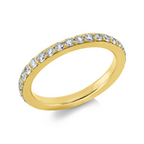 Ring 18 kt GG, 34 Brill. 1,00 ct, TW-si