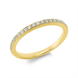 Ring 18 kt GG, 20 Brill. 0,19 ct, TW-si