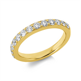 Ring 18 kt GG, 13 Brill. 0,75 ct, TW-si