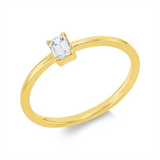 Ring 18 kt GG, 1 Sm.schliff 0,20 ct, TW-si