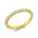 Ring 18 kt GG, 17 Brill. 0,53 ct, TW-si
