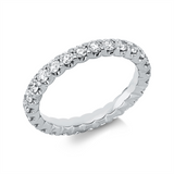 Ring 18 kt WG, 27 Brill. 1,40 ct, TW-si