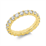 Ring 18 kt GG, 22 Brill. 2,10 ct, TW-si