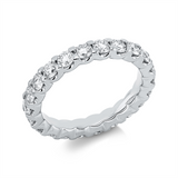Ring 18 kt WG, 22 Brill. 2,12 ct, TW-si