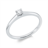 Ring 18 kt WG, 1 Brill. 0,18 ct, TW-si
