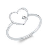 Ring 18 kt WG, 1 Brill. 0,02 ct, TW-si