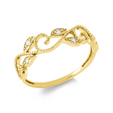 Ring 18 kt GG, 6 Brill. 0,06 ct, TW-si