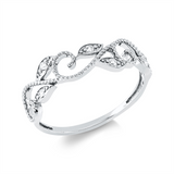 Ring 18 kt WG, 6 Brill. 0,06 ct, TW-si