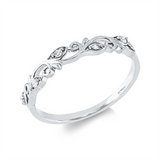 Ring 18 kt WG, 5 Brill. 0,07 ct, TW-si
