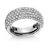 Ring 18 kt WG, 133 Brill. 2,02 ct, TW-si