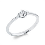 Ring 14 kt WG, 1 Brill. 0,25 ct, TW-si