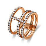 Ring 18 kt RG, 55 Brill. 1,03 ct, TW-vsi