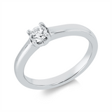 Ring 14 kt WG, GIA2488544670, 1 Brill. 0,31 ct, TW-si