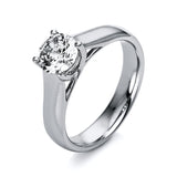 Ring 14 kt WG, GIA1389251540, 1 Brill. 1,00 ct, TW-si