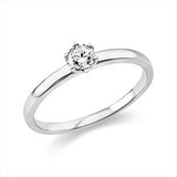 Ring 950 Pt Platin, 1 Brill. 0,20 ct, TW-si