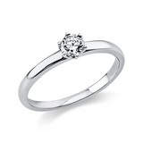 Ring 18 kt WG, 1 Brill. 0,25 ct, TW-si