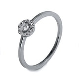 Ring 14 kt WG, 13 Brill. 0,11 ct, TW-si