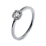 Ring 18 kt WG, 17 Brill. 0,10 ct, TW-si