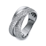 Ring 14 kt WG, 122 Brill. 0,91 ct, TW-si