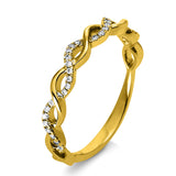 Ring 18 kt GG, 32 Brill. 0,09 ct, TW-si