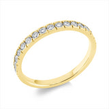 Ring 18 kt GG, 17 Brill. 0,44 ct, TW-si