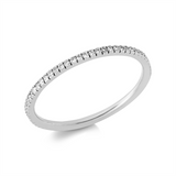 Ring 18 kt WG, 63 Brill. 0,13 ct, TW-si