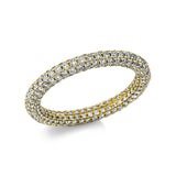 Ring 18 kt GG, 336 Brill. 1,92 ct, TW-si